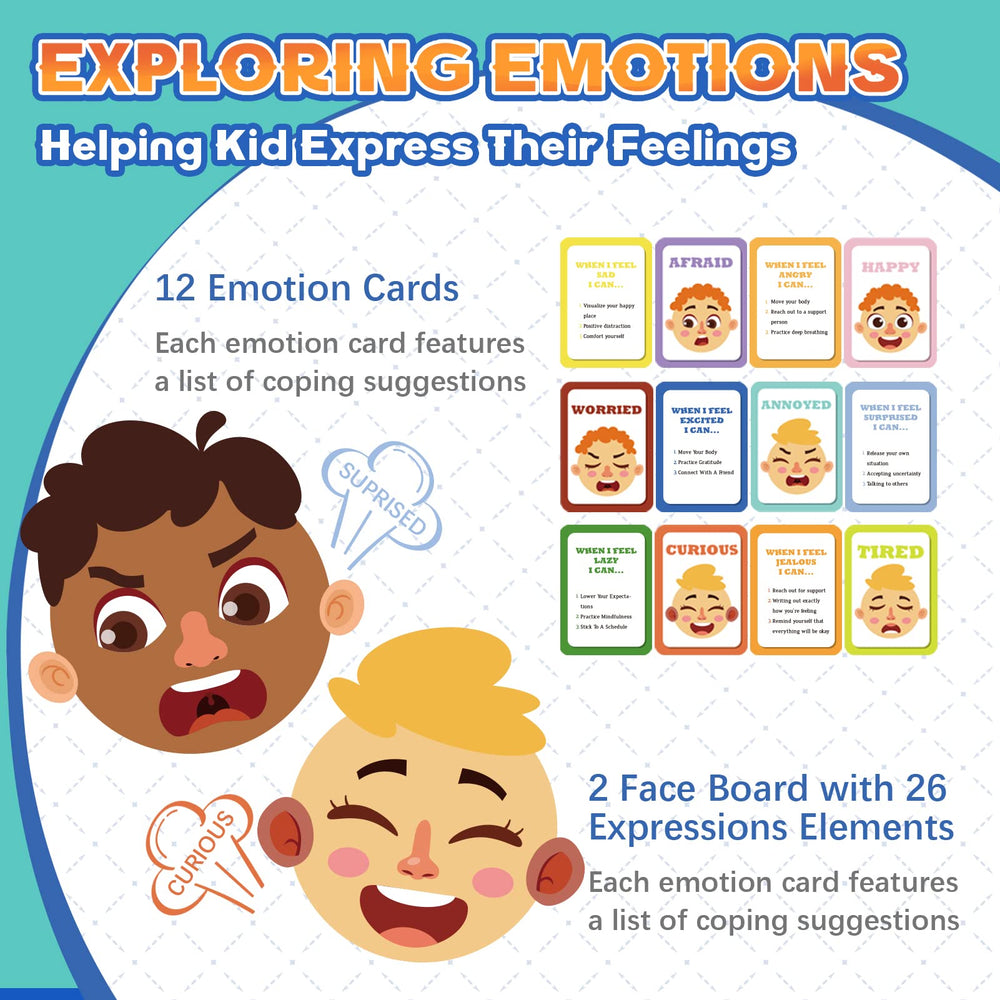 PP OPOUNT emotion flashcards front with 12 emotions.