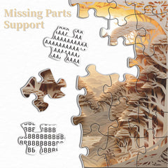 PPuzzling forest sunset missing-parts support guarantees quick resolution.