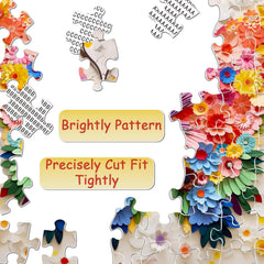 PPuzzling gradient embellishments and gold accents enrich butterfly details.