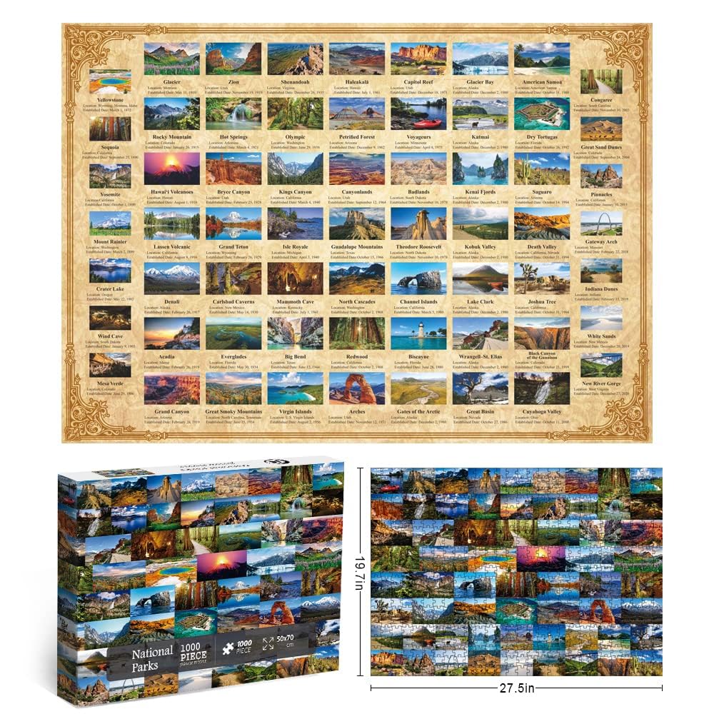PPuzzling National Parks 1000 pieces for a detailed, engaging puzzle experience.