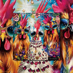 PPuzzling vibrant wall art after completion adds playful charm