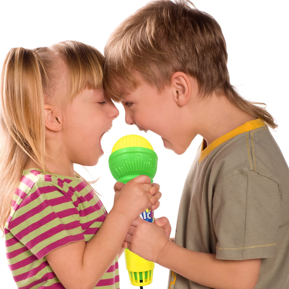 PPXMEEUDC echo microphone blue designed for imaginative play.