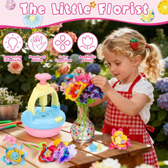 PRE-WORLD Flowers Craft Kit embossing machine designed for small hands and easy use