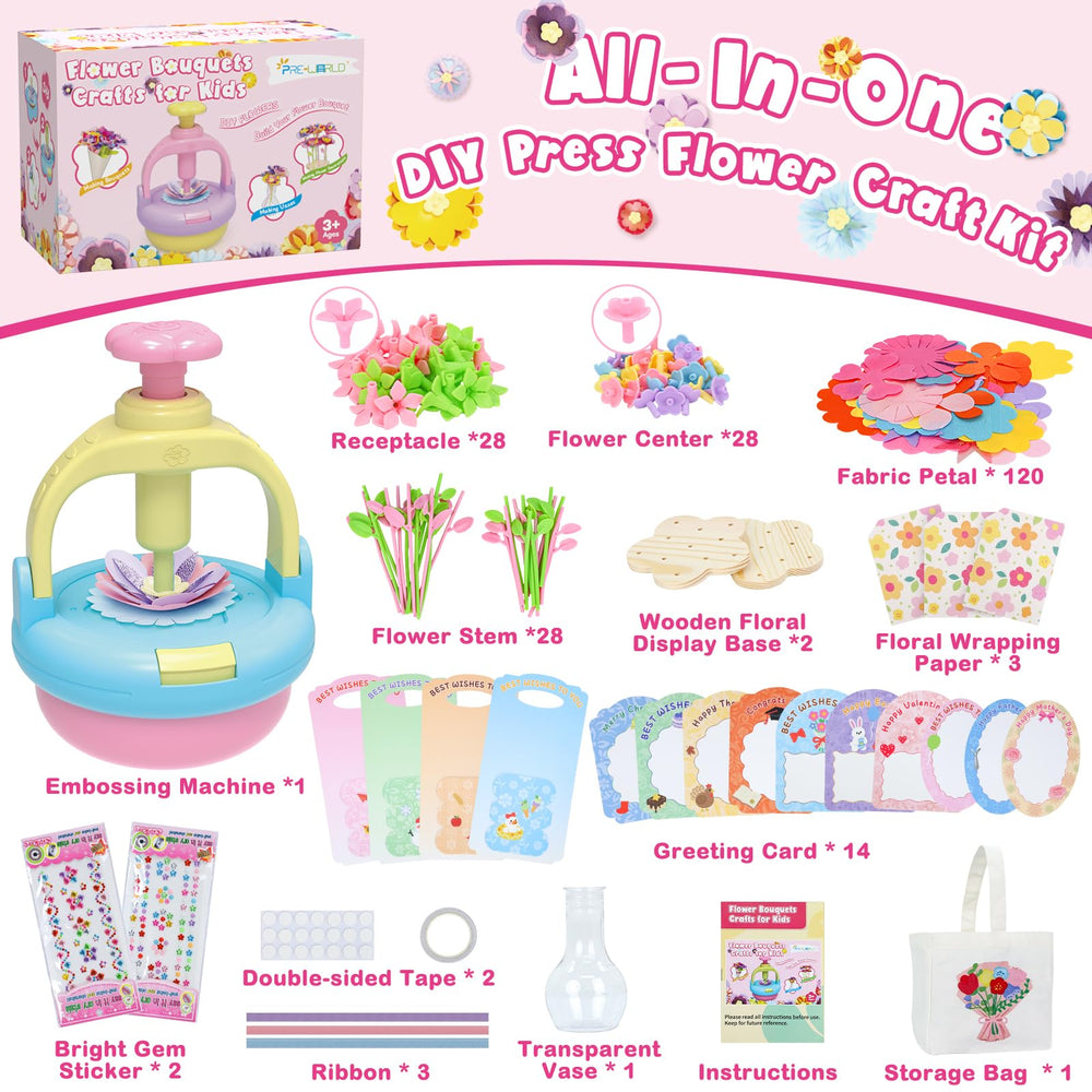PRE-WORLD Flowers Craft Kit greeting cards to pair with handmade bouquets