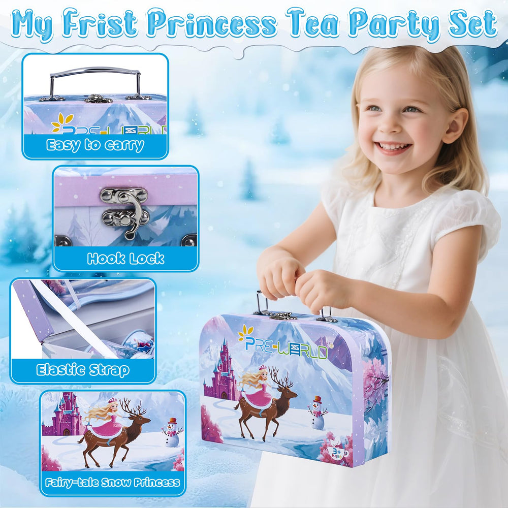 PRE-WORLD Plates invite kids to serve and share snacks during princess tea moments.