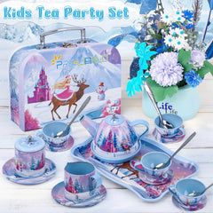 PRE-WORLD Tea Time Tray as a sturdy serving hub for kids' role-play.