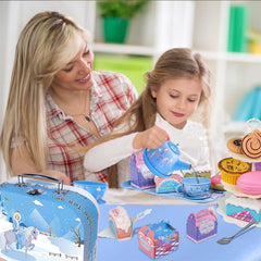 PRE-WORLD carrying case keeps all pieces neatly organized for easy cleanup.