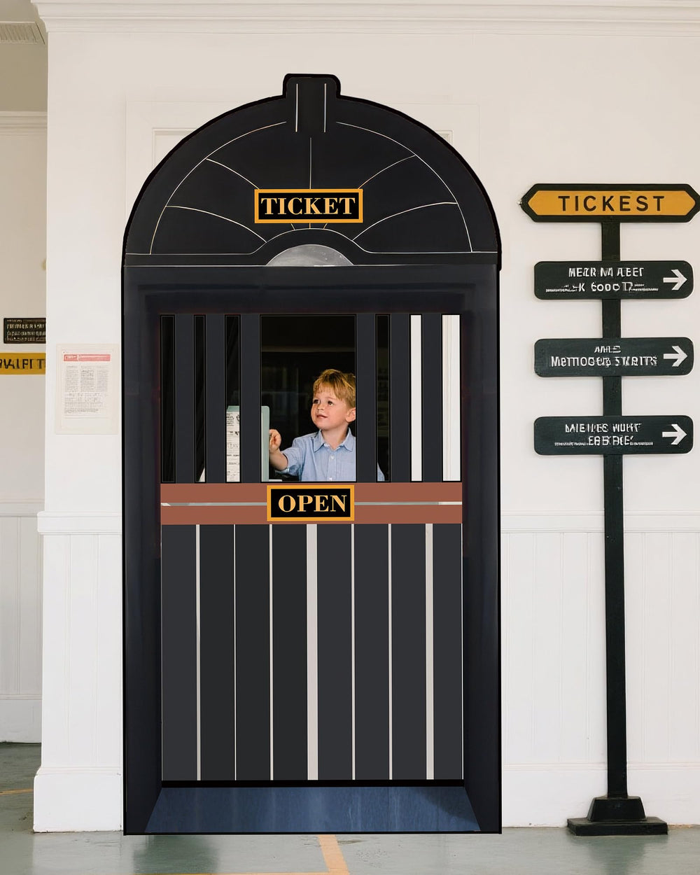Preboun train-ticket-hall-curtain-edges-finished offers durable, tear-free edges.