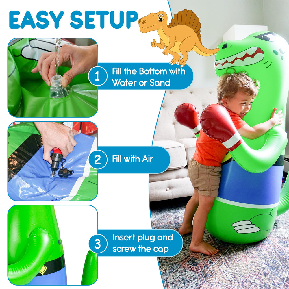 Preferred Toys Dino Punching Bag ideal for outdoor use in yards