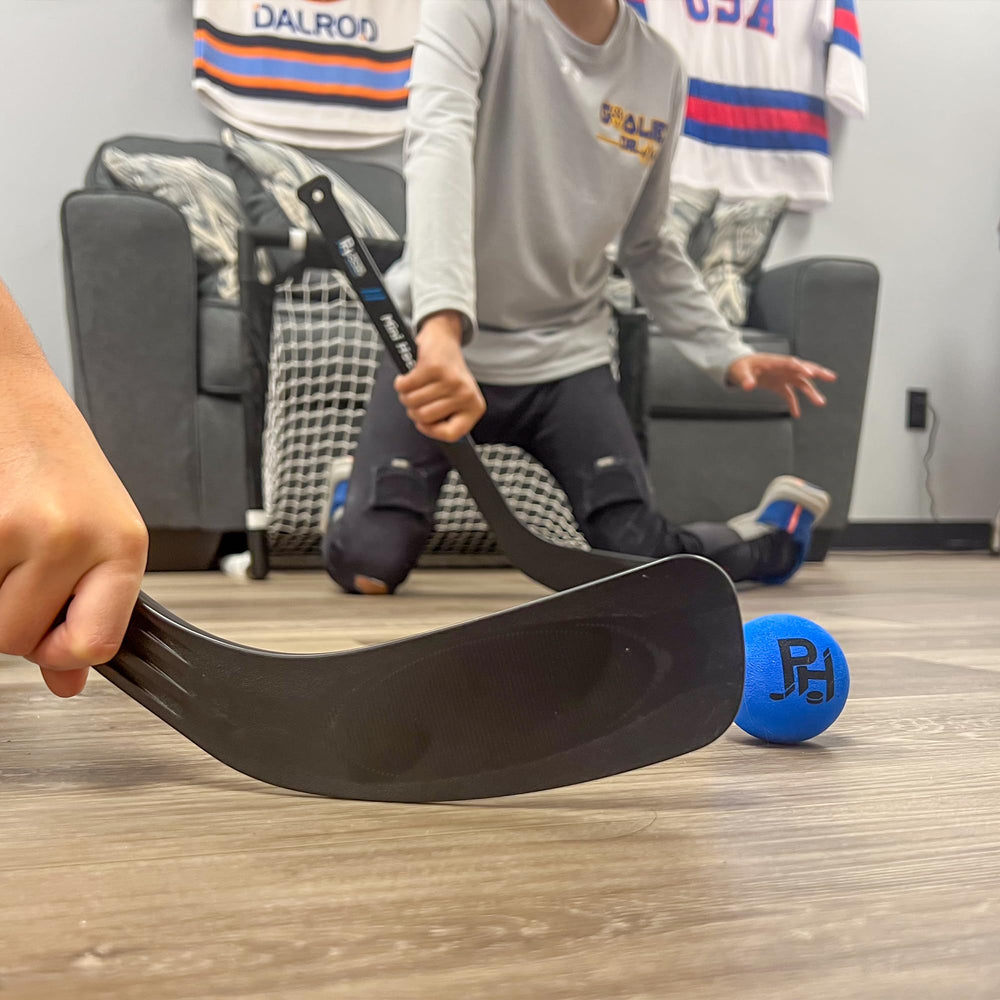 Premier Sports knee hockey set packaging and contents