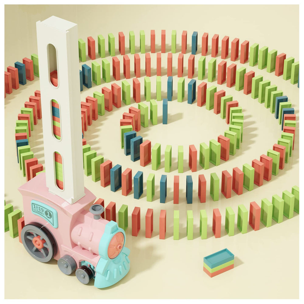PREPHY domino train with lights and sounds enhance sensory play