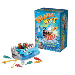 Pressman Shark Bite game unit ready for quick family play and laughs