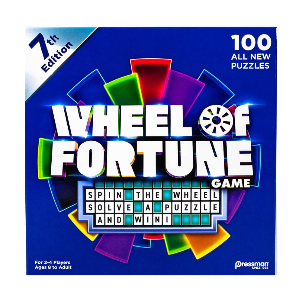 Pressman Wheel of Fortune 7th Edition wheel for family-friendly game night