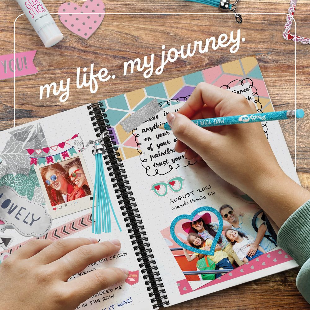 Pretty Me DIY Journal Kit pages ready for memories and notes