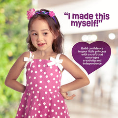 Pretty Me display-ready headbands showcase kids' finished creations.