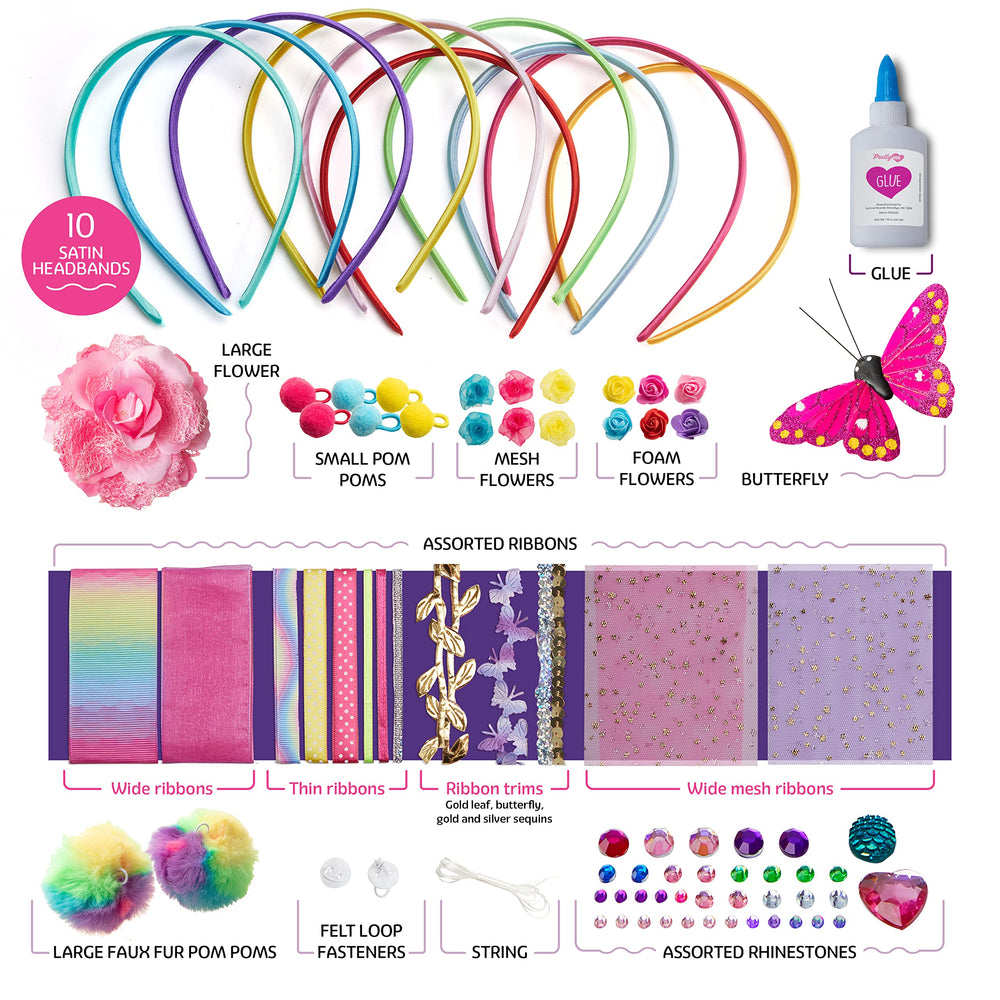 Pretty Me flowers and embellishments give charming decorative options.