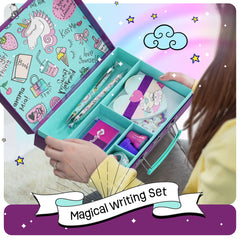 Pretty Me unicorn stationery heart cards invite secret notes and kind messages.
