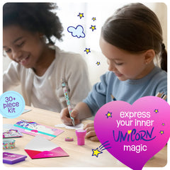 Pretty Me unicorn stationery stickers add flair to crafts and letters.