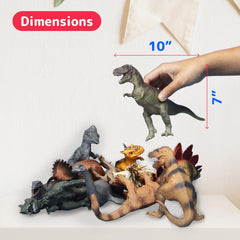 PREXTEX Velociraptor 10-inch figure with vivid colors for storytelling.