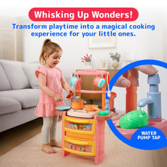 Prextex faucet with water circulation invites interactive play and learning.