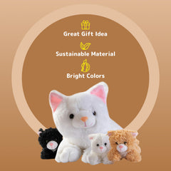 Sturdy stitching detail supports daily cuddles and adventures.