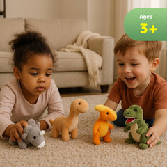 PREXTEX Plush Dinosaurs green Brachiosaurus for gentle storytelling and decorative display.