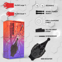 Gloves included with the Preympia Spider Web Shooter for authentic role-play