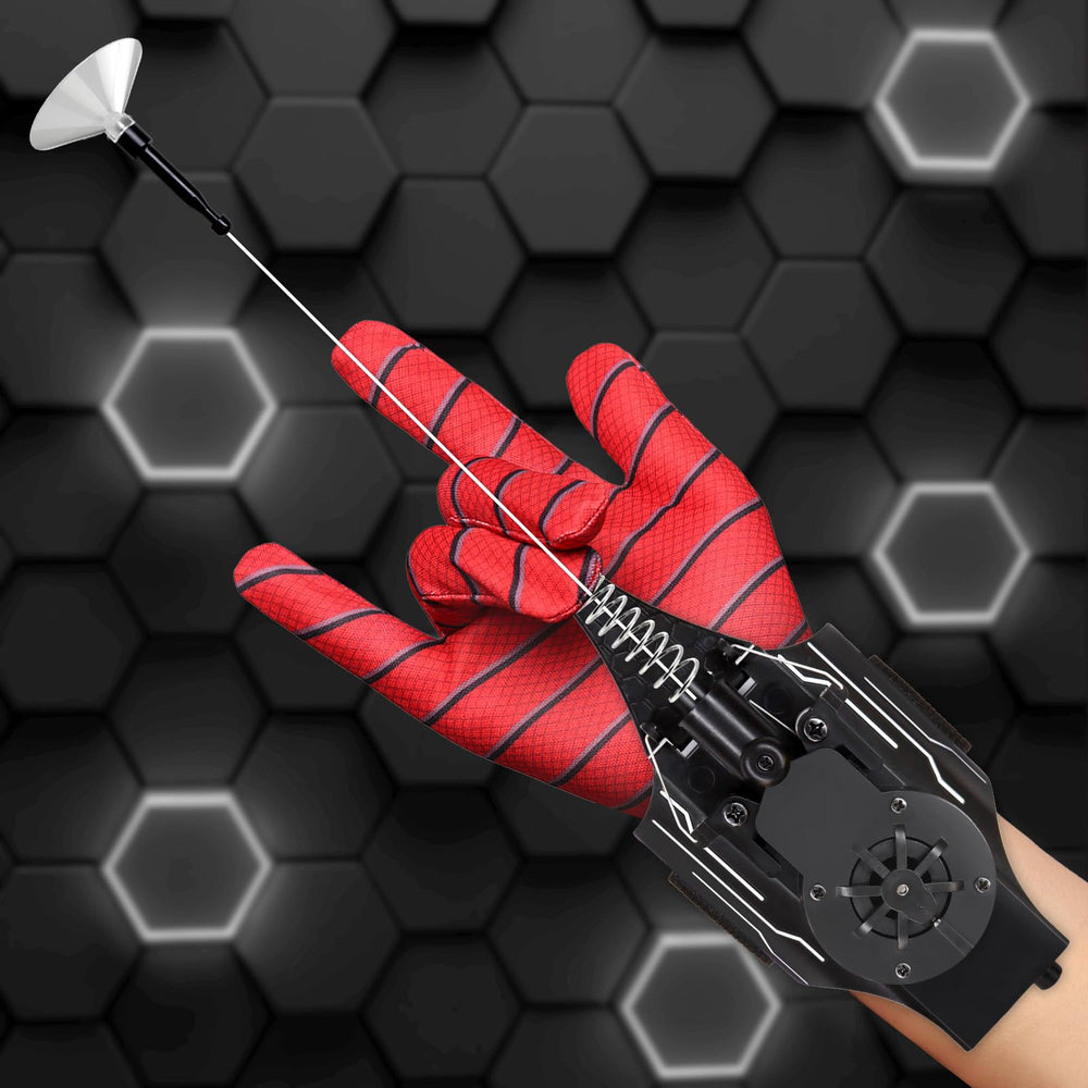 Preympia Spider Web Shooter on the wrist with adjustable strap for secure play