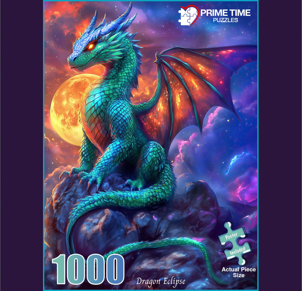 Prime Time Puzzles 1000-piece detailed artwork for immersive puzzling sessions.