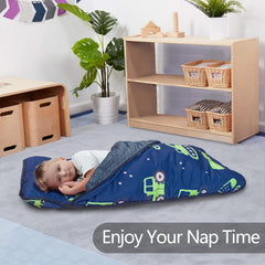 PRIMLECT nap mat with minky blanket offering cozy texture for rest