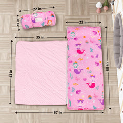 Primlect nap mat includes a pillow for added head support.