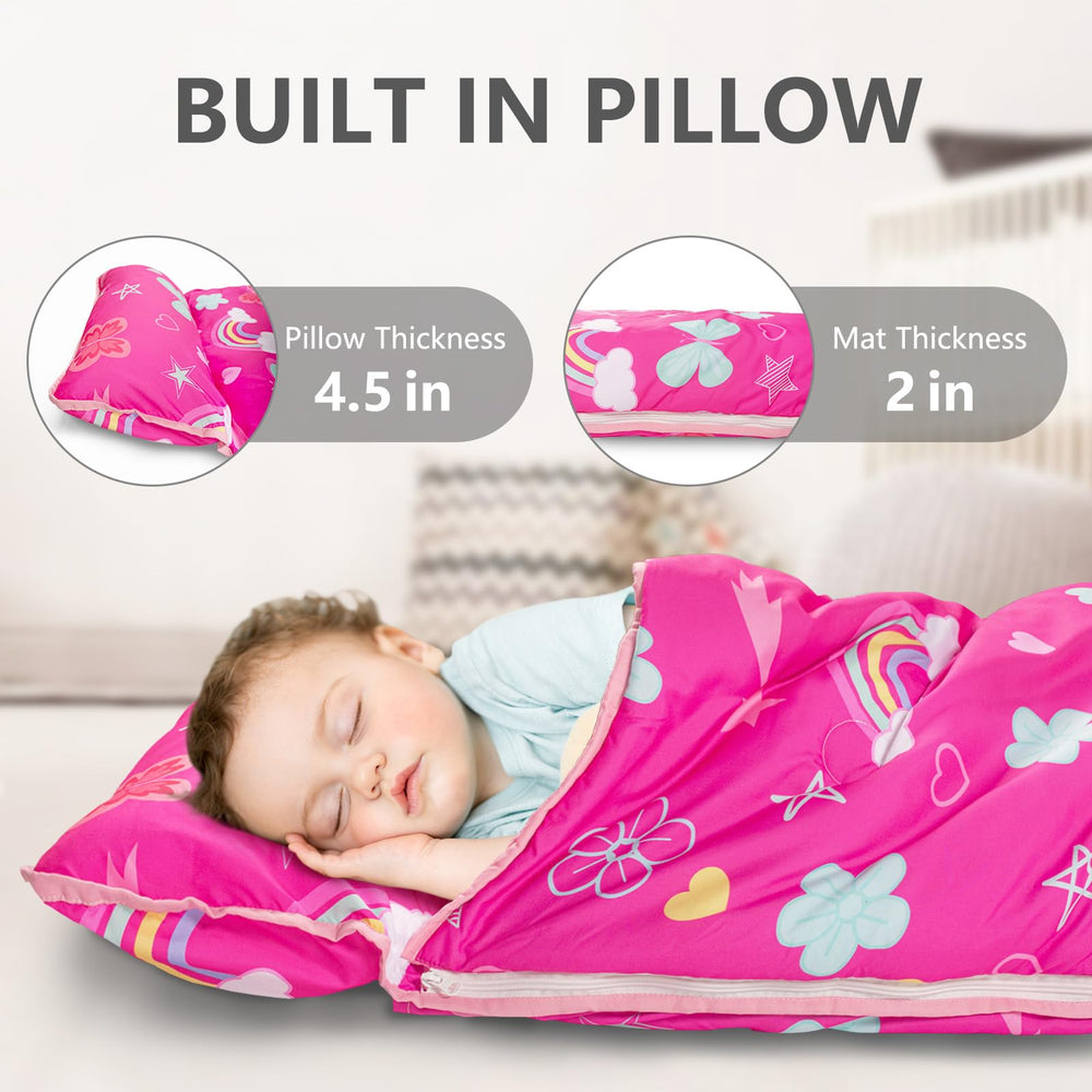 PRIMLECT nap mat with minky dot lining adds soft, cozy texture.