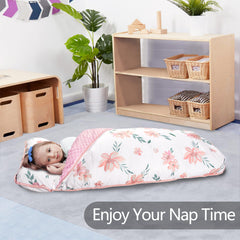 PRIMLECT roll-up nap mat with durable elastic straps for travel