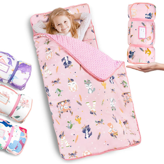 PRIMLECT thickened nap mat with detachable pillow for comfortable daycare naps.