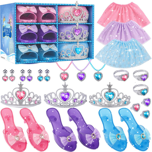 Princess dress-up kit with colorful gown inspiring imaginative play for girls
