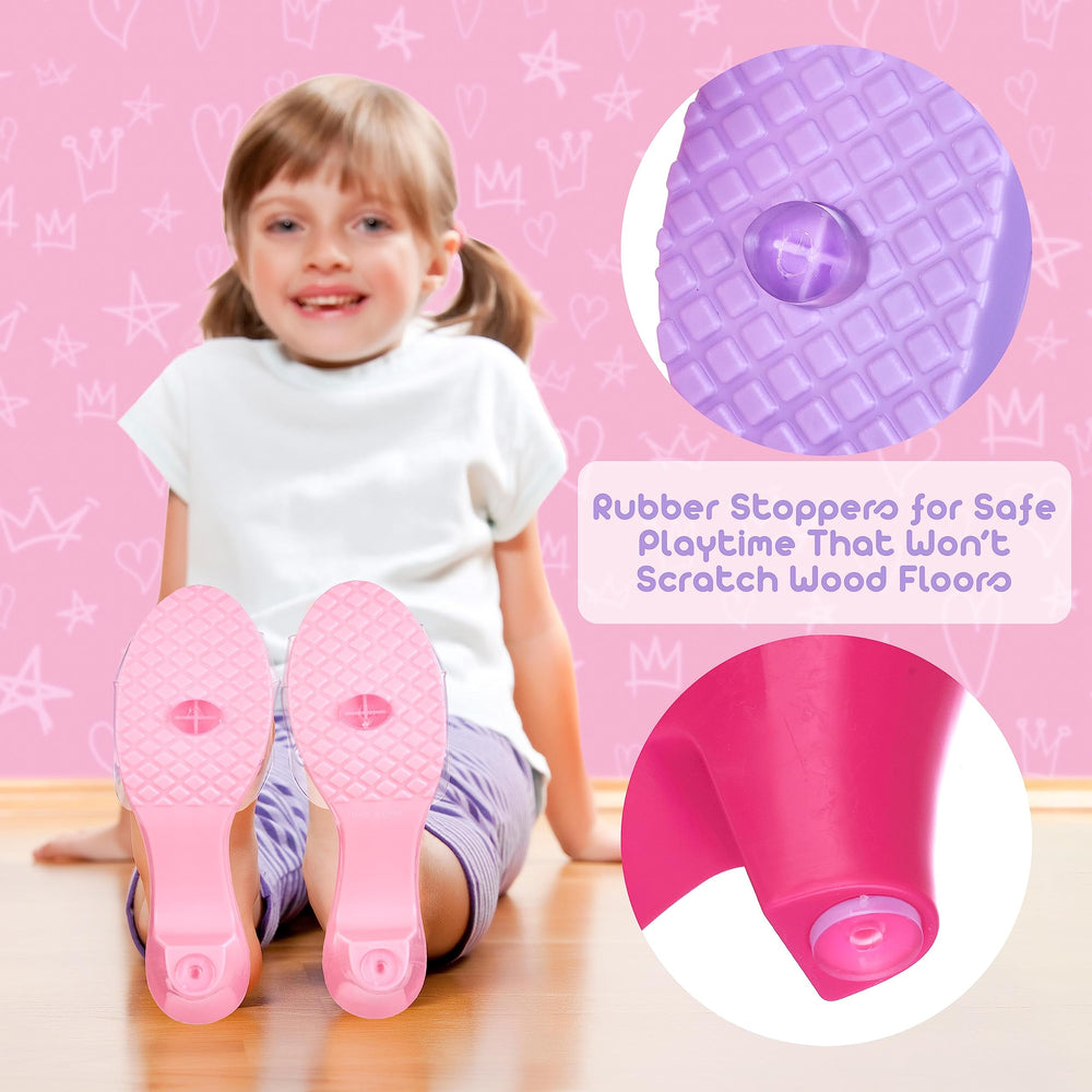 PRINCESS EXPRESSIONS fuchsia heart marabou shoe for party outfits