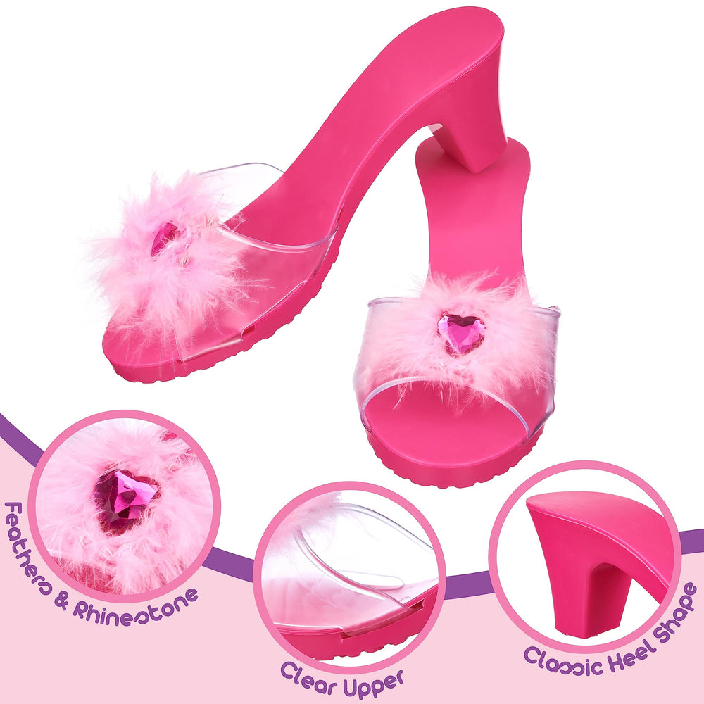 PRINCESS EXPRESSIONS pink shoe side view with slip-on design