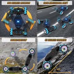 Pristar car color-changing lights and sound effects for immersive driving.