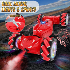 Pristar RC stunt car with gravity watch controller for hands-free steering.