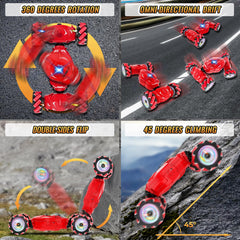 Pristar RC stunt car with remote controller for precise racing.