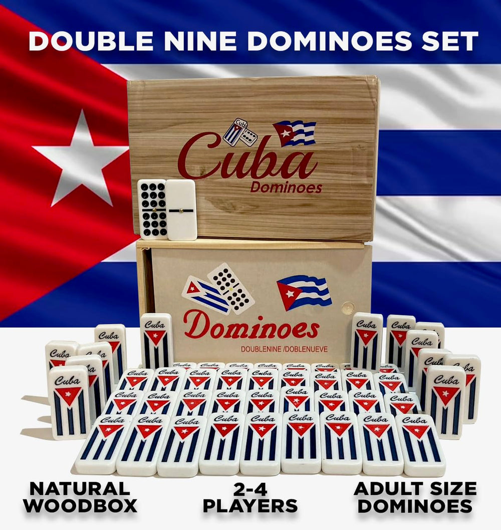 PRK 14 Cuban Dominoes tiles close-up showing vibrant colors and precise pips for engaging play