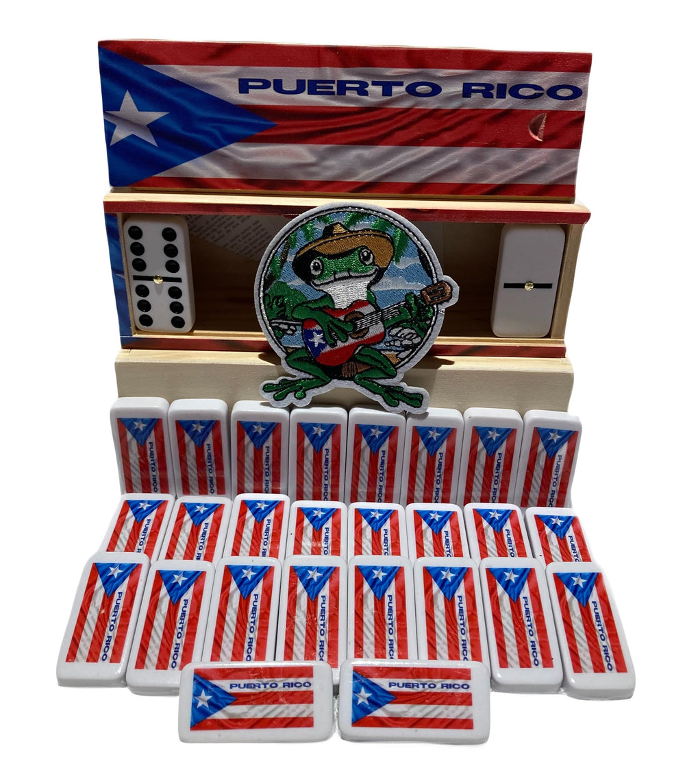 PRK 14 dominoes shown during backyard gathering with flag-back tiles.