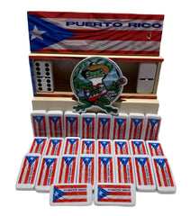 PRK 14 dominoes shown during backyard gathering with flag-back tiles.