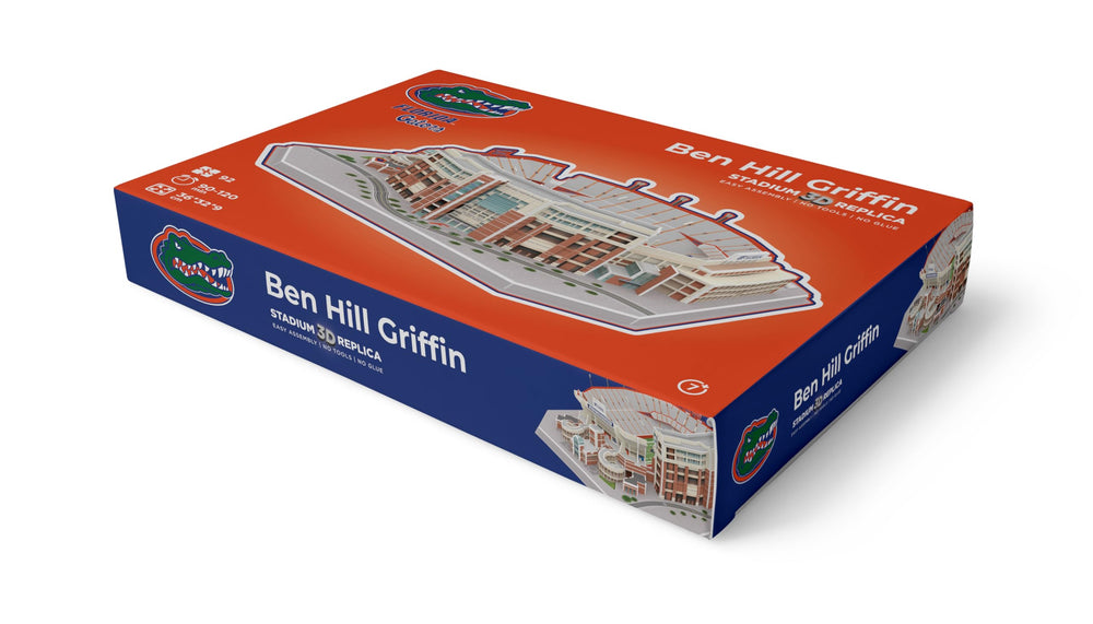 Pro-Lion 3D puzzle Ben Hill Griffin Stadium kid-friendly build without tools.