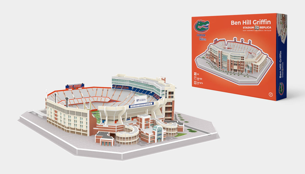 Pro-Lion Florida Gators stadium 3D puzzle perfect rainy-day family activity.