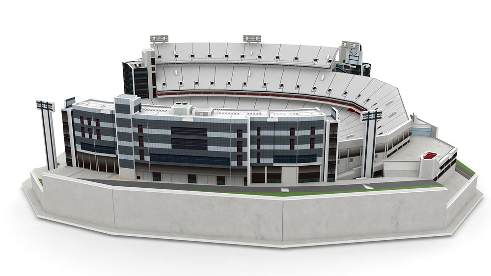 Pro-Lion Sanford Stadium colors and details 3D puzzle enhances collectible display.