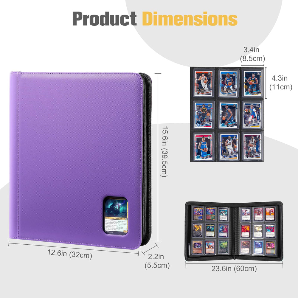 ProCase design fits standard 3x4 inch toploaders for versatile storage