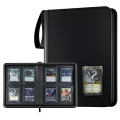 ProCase 4-pocket binder front cover with clear window for quick card preview