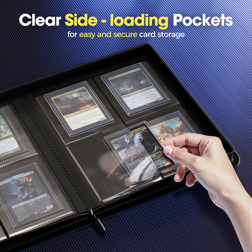 ProCase capacity up to 144 cards keeps collections organized in one slim binder
