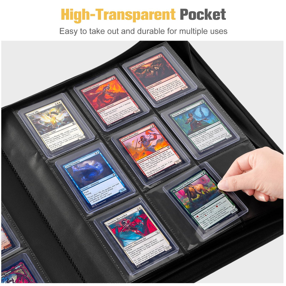 ProCase non-PVC pockets securely hold toploaders and resist fade